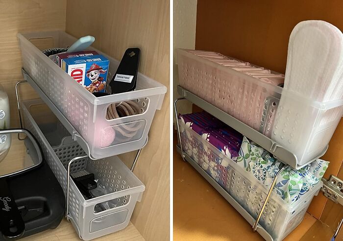  2-Tier Plastic Organizer: Bathroom Bliss Starts Here 