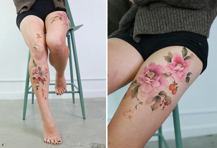 Transformative Elegance: Silo’s Exquisite Flower Tattoos And Expert Cover-UPS