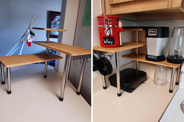 This 3-Tier Countertop Organizer Is Like A Stairway To Heaven For Your Snacks And Spices