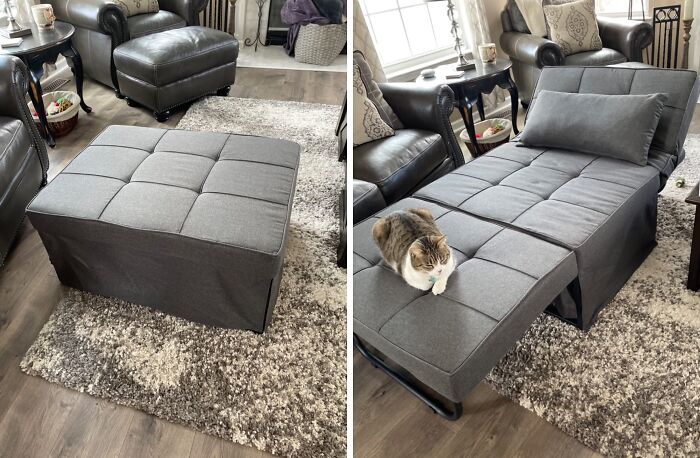  Folding Ottoman: Netflix And Chill? More Like Netflix, Chill, And Sleep (Maybe Even Work!) 