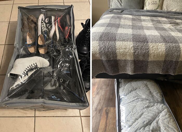 Out Of Sight, Out Of Mind (But Easy To Access) With Underbed Storage Bags