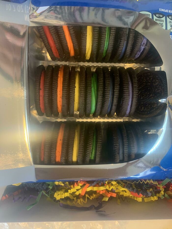 I Was One Of The Winners Of The #proudparent Oreo Giveaway And Got These Exclusive Rainbow Oreos! Thought You Guys Might Like It!