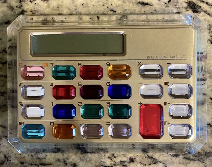My Calculator From The 90’s I Just Found 🌈