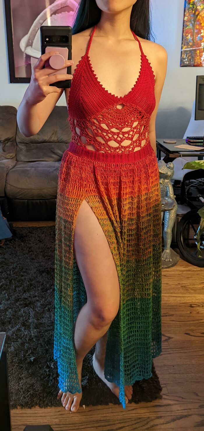 I Crocheted This For A Festival! Took Quite Some Time, But I'm Proud Of It!