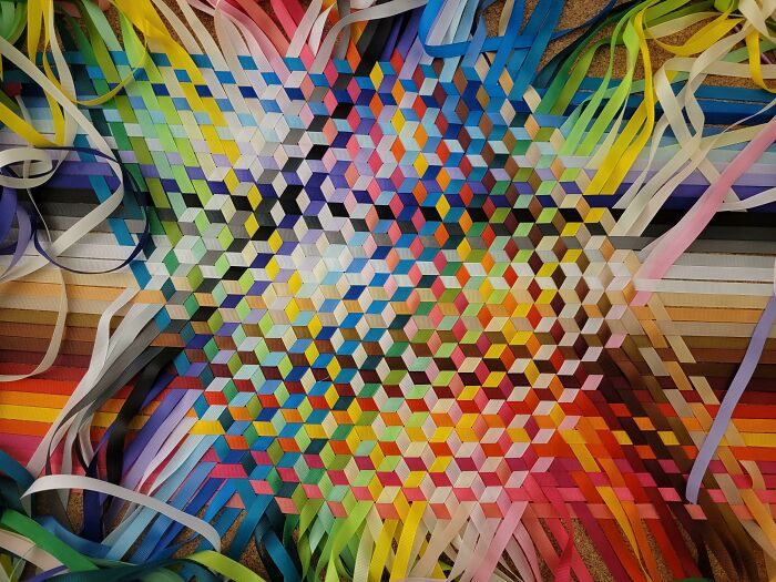 An Update On The Rainbow Ribbon Weaving