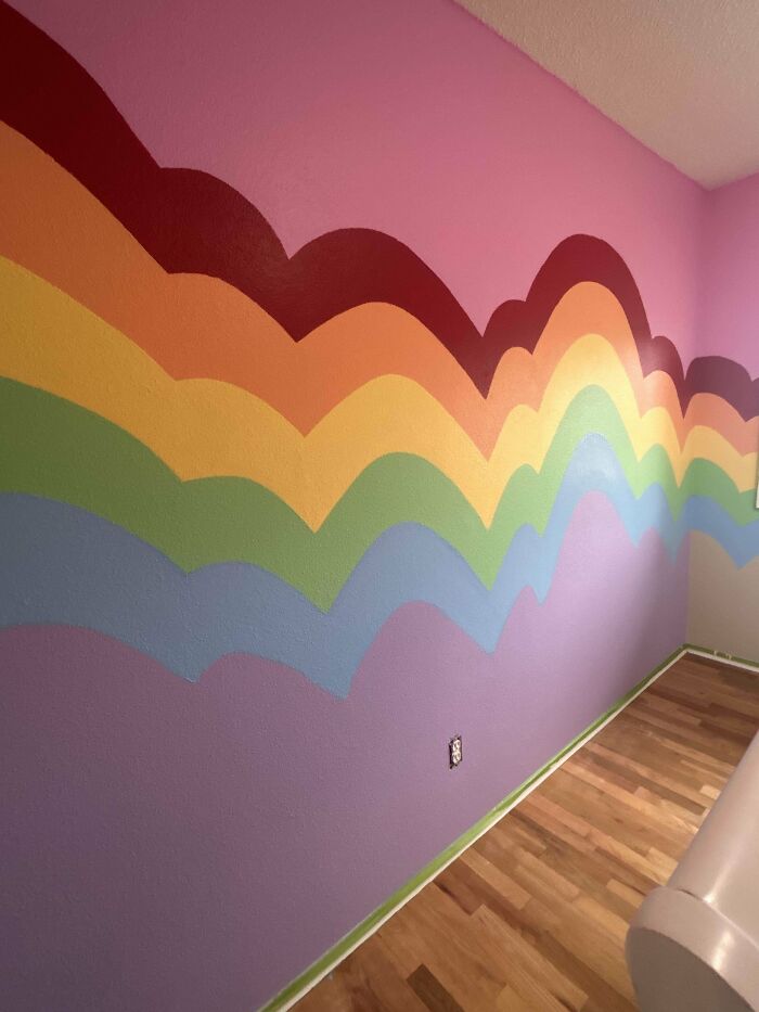 My Daughter Wanted Rainbow Walls For Her Room
