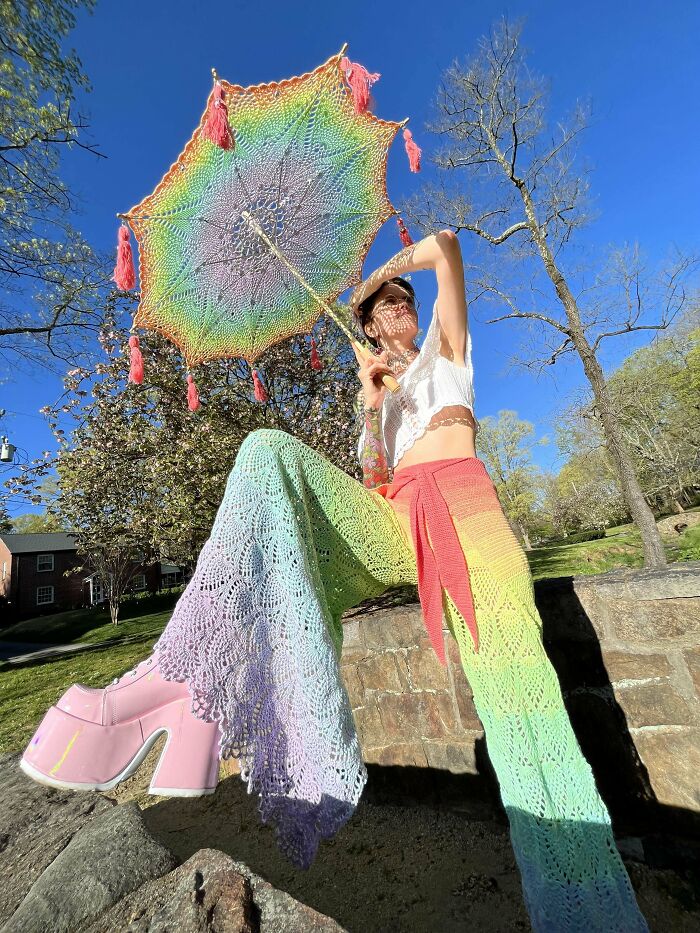 Was Informed By A Couple People On R/Crochet Yall Would Like This Fit I Made 🧶🌈