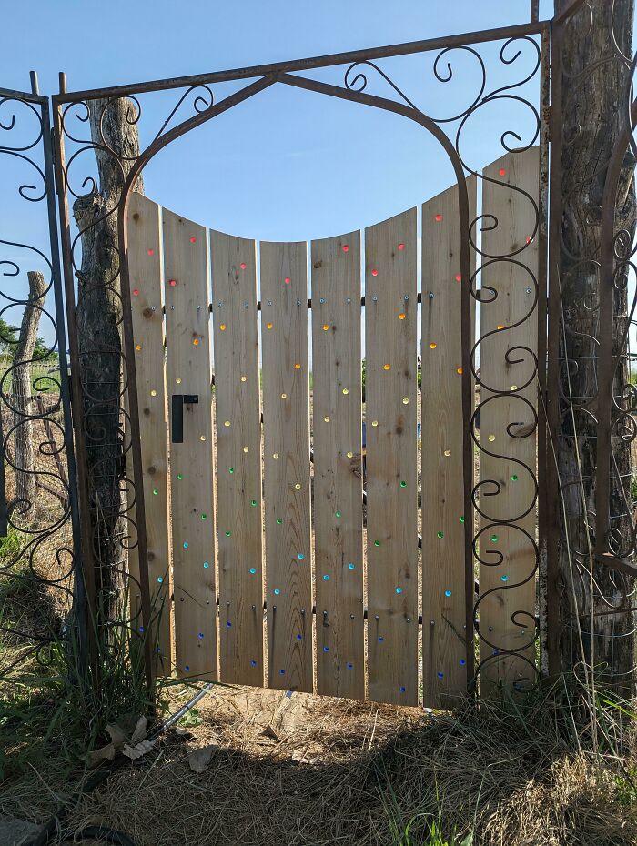 I Made A Rainbow Gate For The Garden