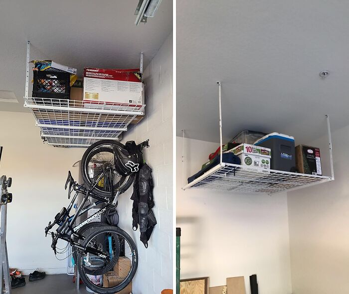 Take Back Your Garage Floor With The Garage Ceiling Storage Rack