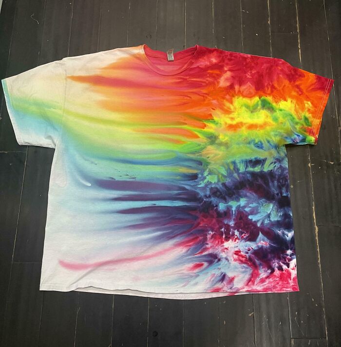 I Make Tie Dyes And This Is A Shirt I Had Done A Few Months Back For A Friend!
