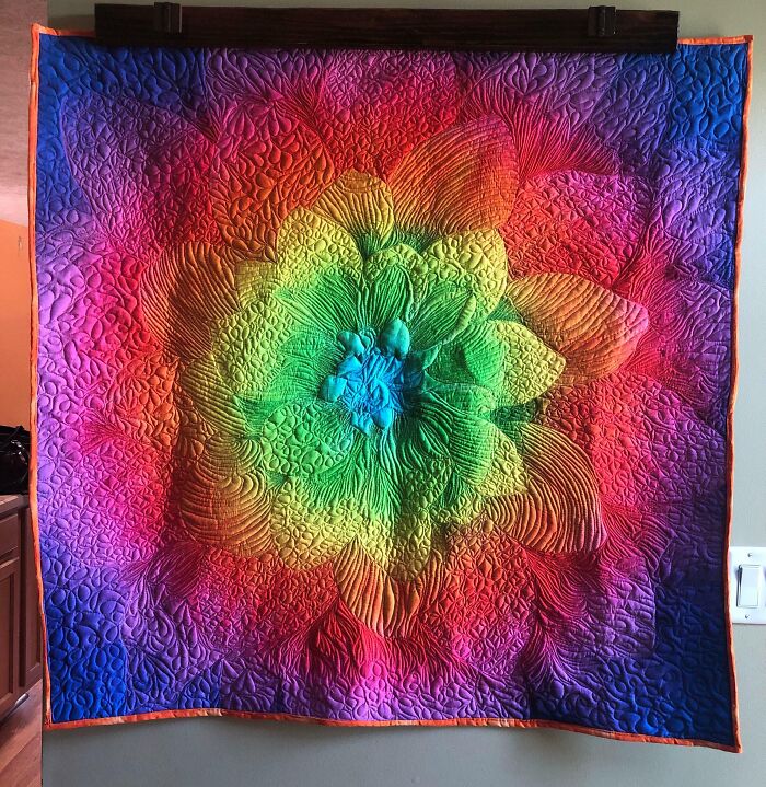 Just Found This Sub And Thought I Would Share A Quilt I Quilted On My Home Machine. Hope It Fits Here