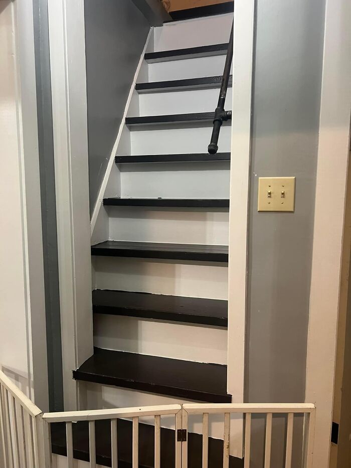 Death Stairs In Our Old Home. Everyone Has Fell Down These At Least Once.