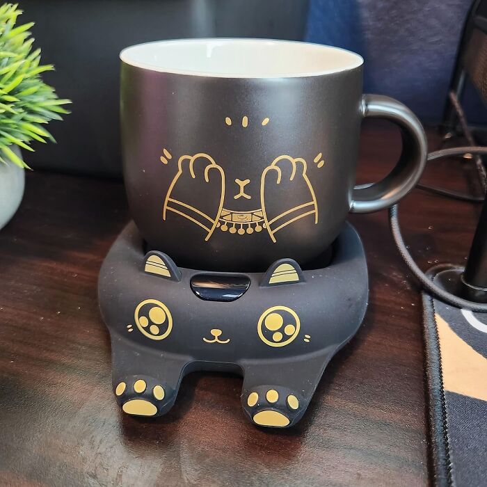 Cold Coffee? Not On This Cute Mug Warmer's Watch!