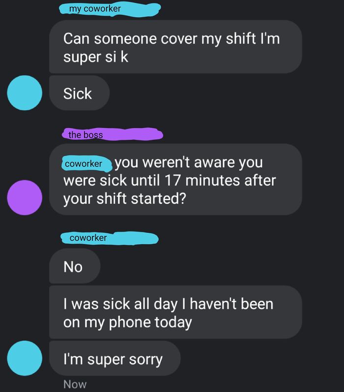 I Thought It Was Common Sense To Call In Sick To Work