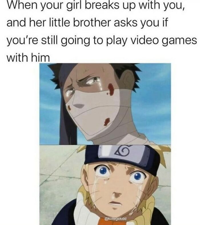 Anime scene depicting humorous reaction that may make you relive your teenage phase.