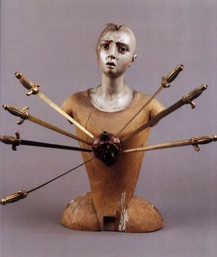 Virgin Of The Seven Sorrows - Southern Italy, 18th Century. Musée Du Cœur