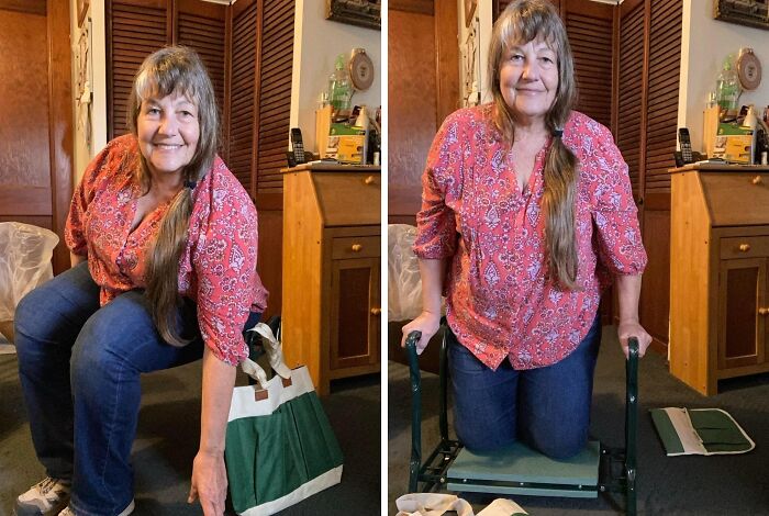 Give Your Knees And Back A Break With The Heavy Duty Foldable Gardener Stool And Kneeling Pad, The Perfect Companion For Any Gardening Enthusiast