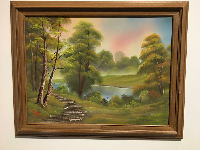My School Museum Has A Bob Ross Painting