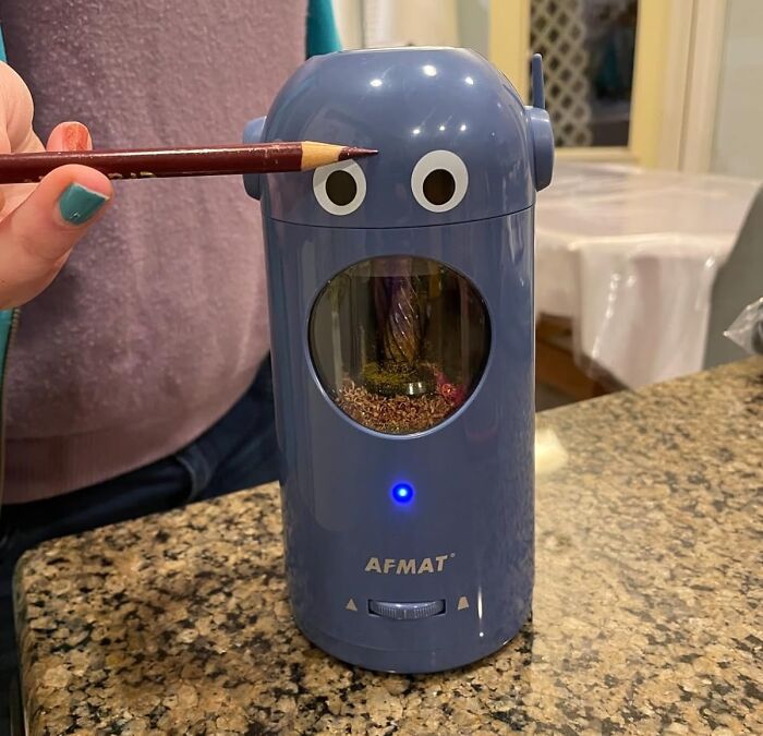  This Robot Pencil Sharpener Is The Desk Buddy Your Pencils Need