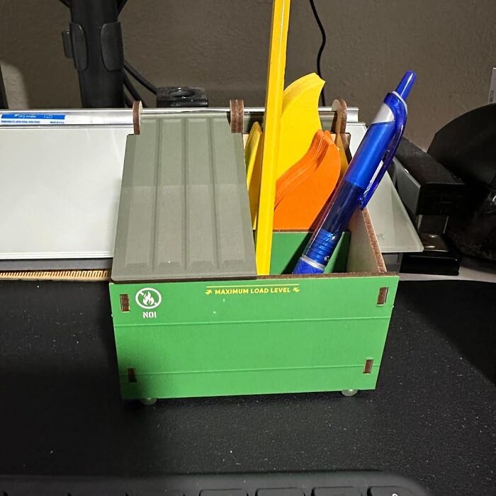  This Pencil Holder With Flame Note Cards Is The Desk Accessory That's Always Lit 