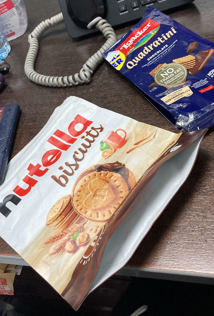 Someone In The Office Ate My Snacks While I Was On Leave. They Even Left The Empty Packaging Inside My Drawer