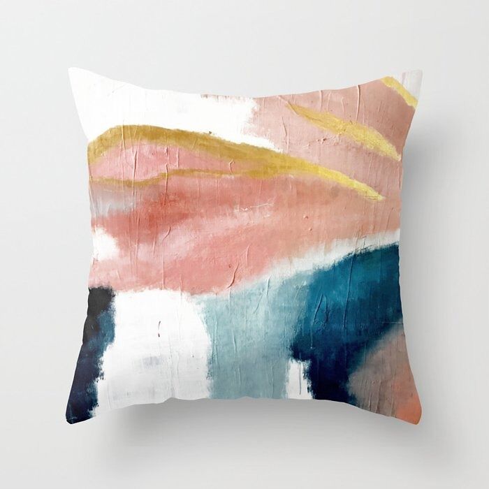 Spruce Up Your Space With Abstract Painting Throw Pillows Bursting With Personality