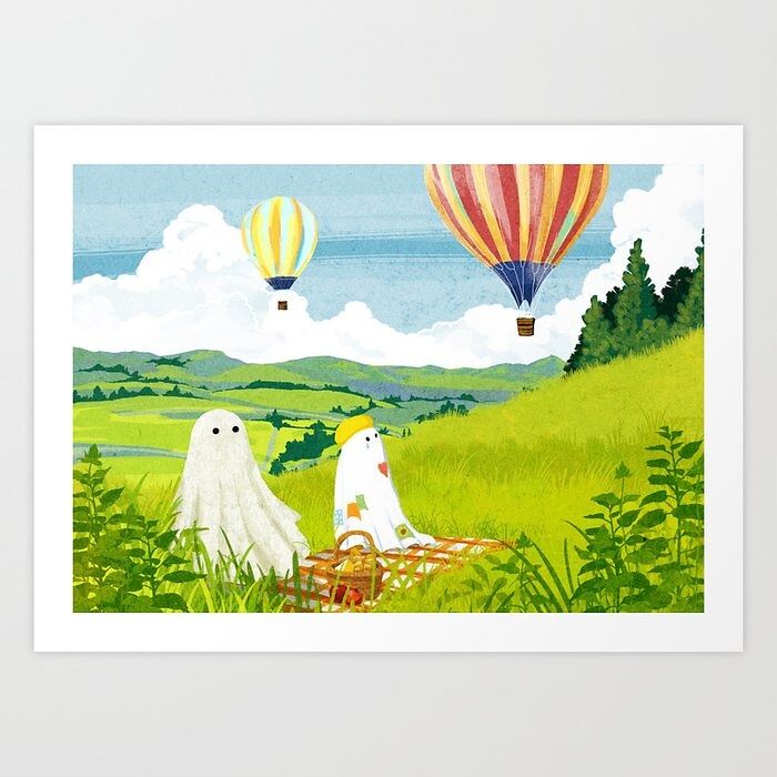  Lazy Afternoon Art Print: Because Even The Undead Deserve A Day Off 