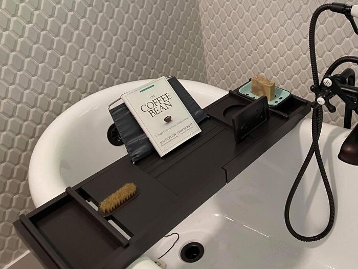 No More Spills Or Soggy Pages! The Bath Caddy Tray For Bathtub Keeps Your Essentials Secure And Within Reach