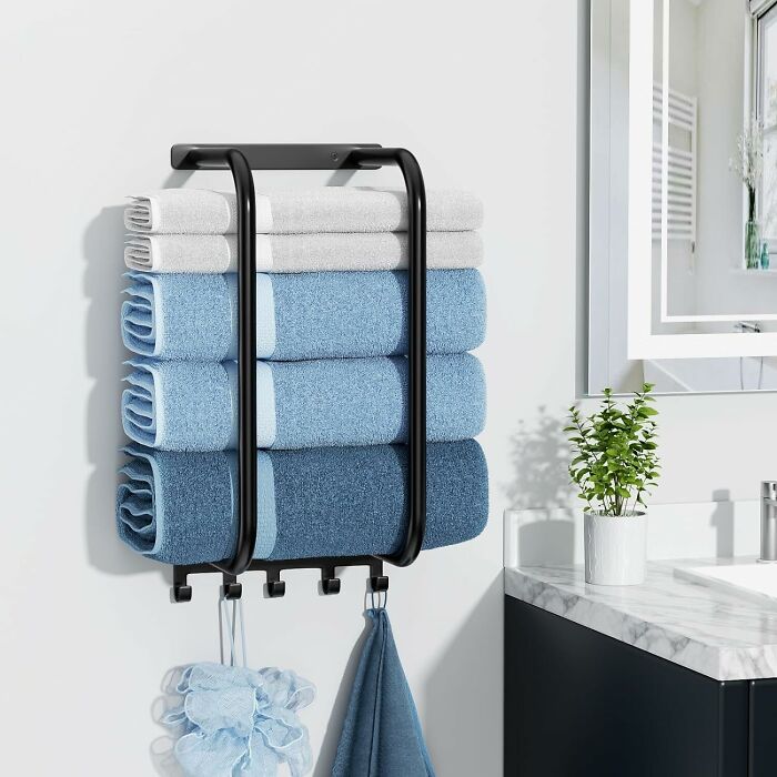 Looking For A Practical And Stylish Upgrade? Towel Rack Bathroom Wall Holder: Enhance Your Bathroom Decor And Functionality