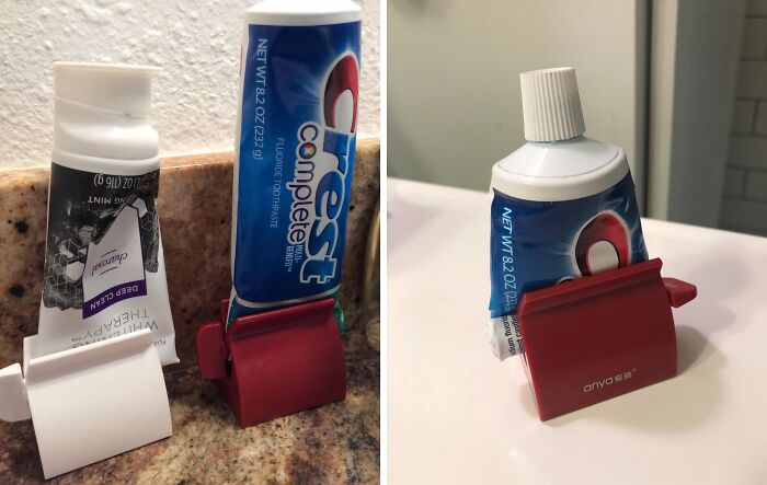 Want To Avoid The Morning Toothpaste Struggle? The Toothpaste Roller And Dispensing Tool Simplifies Your Routine And Helps You Start Your Day Right