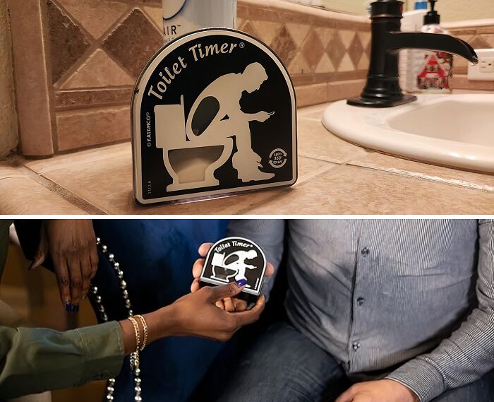 Everyone Knows Someone Who Could Do With A Toilet Timer To Cut Those Bathroom Breaks Short