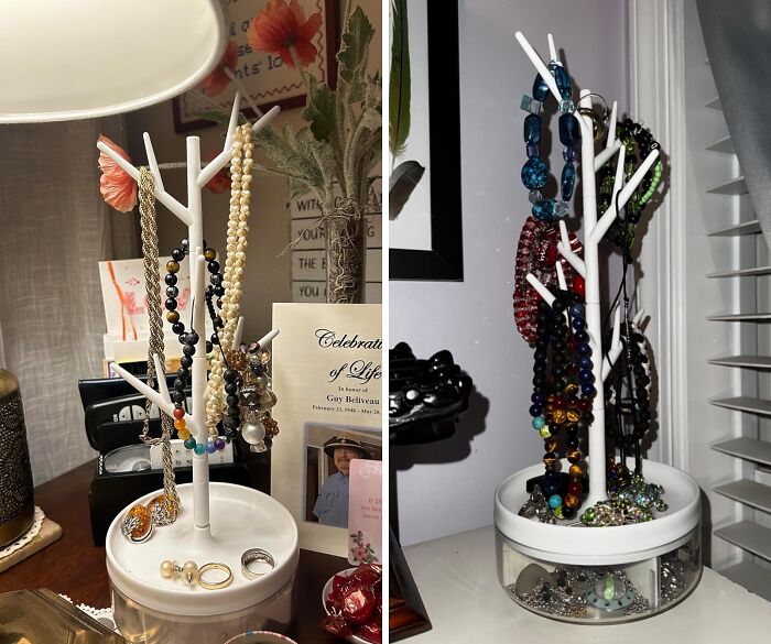 Your Jewelry Collection Deserves A Treehouse, And This Rotating Organizer Is It