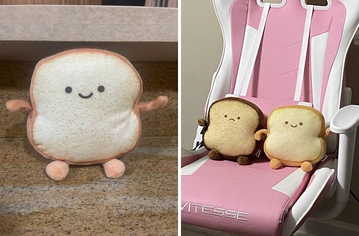 Upgrade Your Naptime With A Cozy And Quirky Toast Bread Pillow, The Perfect Companion For A Carb-Lover's Siesta