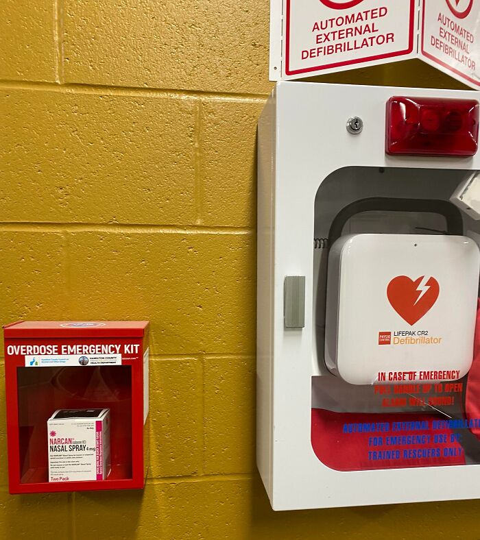 This High School Nearby Keeps Narcan Next To The AED Devices