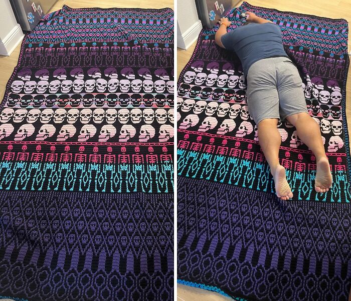 All Finished! And It Didn’t Take Me All Year! Husband Is 5’11 For Reference