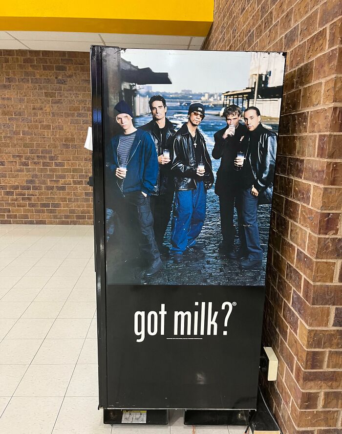 This High School Still Had A Backstreet Boys "Got Milk?" Ad In 2022