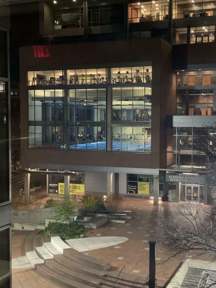 The Pool At My University Is On The Second Floor