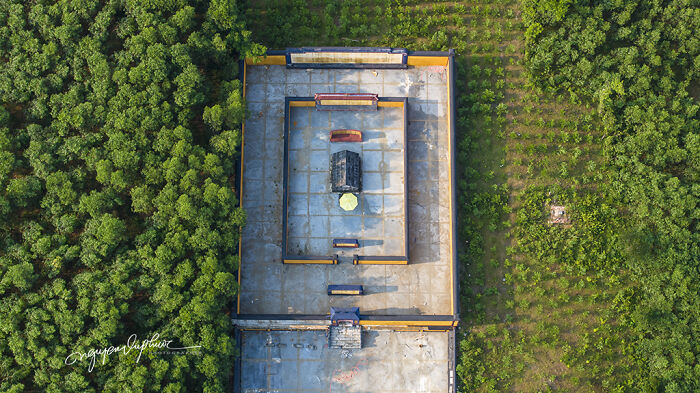A Series Of Aerial Photographs Showcasing The Spiritual Architecture Of The “Eternal Homes” During The Nguyen Dynasty Era In Vietnam