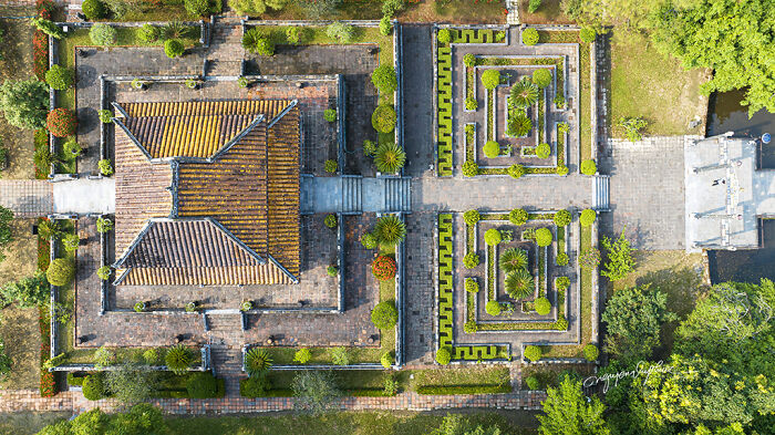 A Series Of Aerial Photographs Showcasing The Spiritual Architecture Of The “Eternal Homes” During The Nguyen Dynasty Era In Vietnam