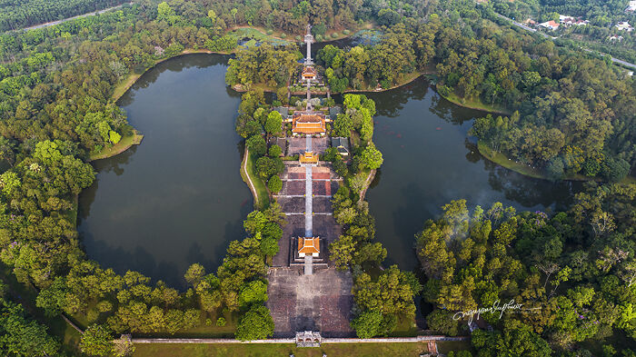 A Series Of Aerial Photographs Showcasing The Spiritual Architecture Of The “Eternal Homes” During The Nguyen Dynasty Era In Vietnam