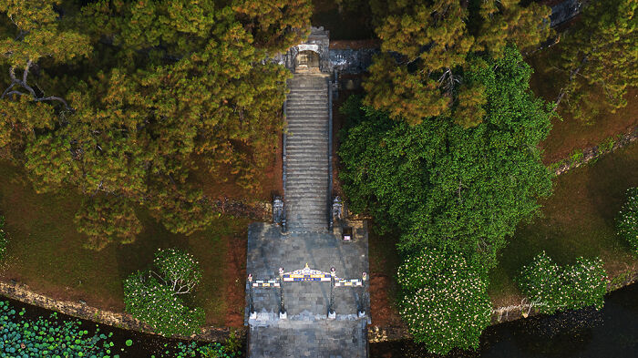 A Series Of Aerial Photographs Showcasing The Spiritual Architecture Of The “Eternal Homes” During The Nguyen Dynasty Era In Vietnam