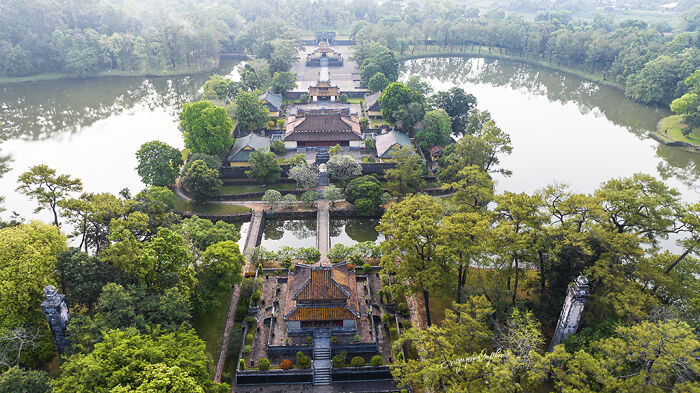 A Series Of Aerial Photographs Showcasing The Spiritual Architecture Of The “Eternal Homes” During The Nguyen Dynasty Era In Vietnam
