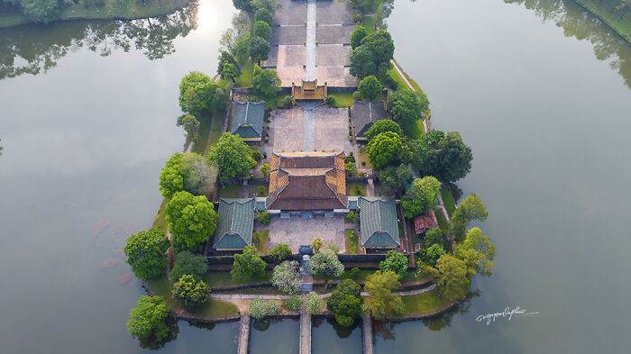 A Series Of Aerial Photographs Showcasing The Spiritual Architecture Of The “Eternal Homes” During The Nguyen Dynasty Era In Vietnam
