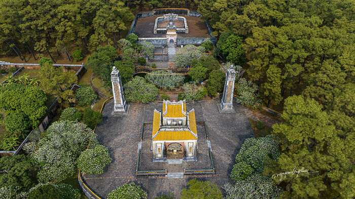 A Series Of Aerial Photographs Showcasing The Spiritual Architecture Of The “Eternal Homes” During The Nguyen Dynasty Era In Vietnam