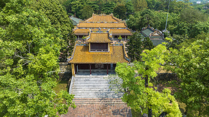 A Series Of Aerial Photographs Showcasing The Spiritual Architecture Of The “Eternal Homes” During The Nguyen Dynasty Era In Vietnam