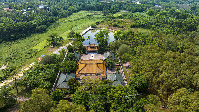 A Series Of Aerial Photographs Showcasing The Spiritual Architecture Of The “Eternal Homes” During The Nguyen Dynasty Era In Vietnam