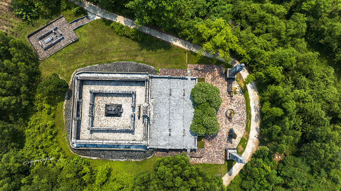 A Series Of Aerial Photographs Showcasing The Spiritual Architecture Of The “Eternal Homes” During The Nguyen Dynasty Era In Vietnam