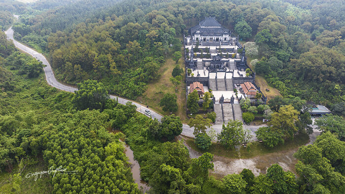 A Series Of Aerial Photographs Showcasing The Spiritual Architecture Of The “Eternal Homes” During The Nguyen Dynasty Era In Vietnam