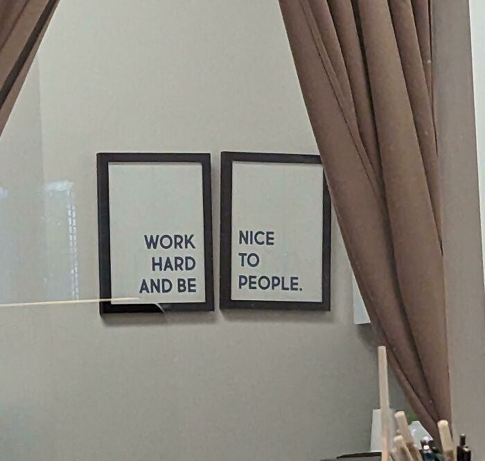 These Signs/Wall Decorations At My Doctor's Office