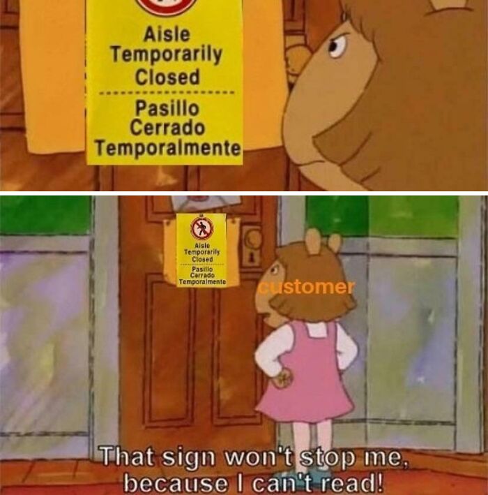 Aisle Closed‼️‼️